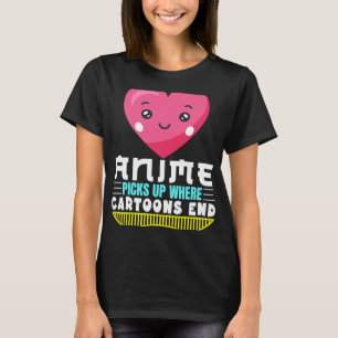 Camiseta Divertida Cita De Anime Anime Se Acerca Donde Los