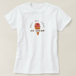 Camiseta Divertida cita de estética de amante de helado 