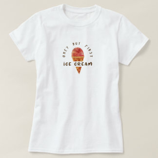 Camiseta Divertida cita de estética de amante de helado