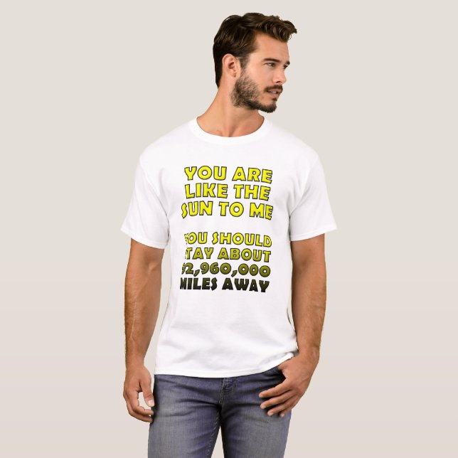 Camiseta Divertida Como El Sol (Anverso completo)