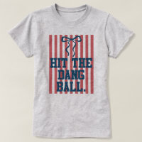 Camiseta divertida con bandera de softball Coquett