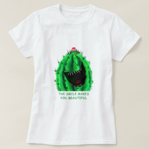 Camiseta divertida con Cactus feliz - Texto Person