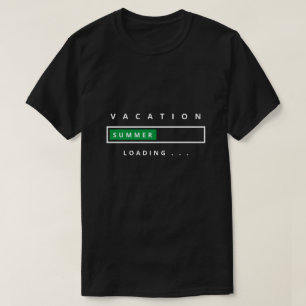 Camiseta divertida con carga de vacaciones de vera