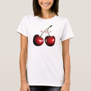 Camiseta divertida con cerezas dulces y texto jugu