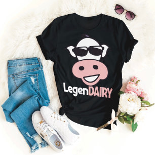 Camiseta divertida con chiste de vaca
