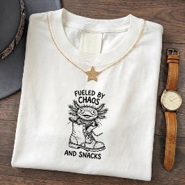 Camiseta divertida con cita de Axolotl Chaos