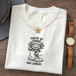 Camiseta divertida con cita de Axolotl Chaos