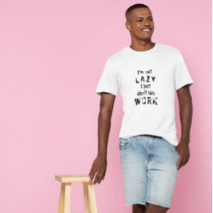 Camiseta divertida con cita de perezoso No soy p