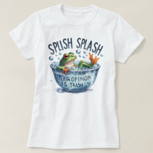 Camiseta divertida con cita gráfica de sapo con sa