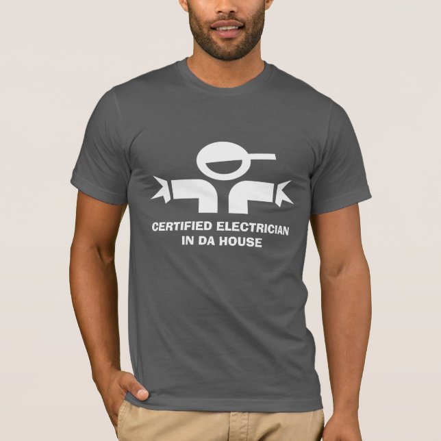 Camiseta divertida con cita para electricistas (Anverso)