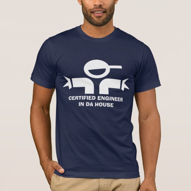 Camiseta divertida con cita para ingeniero (Anverso)