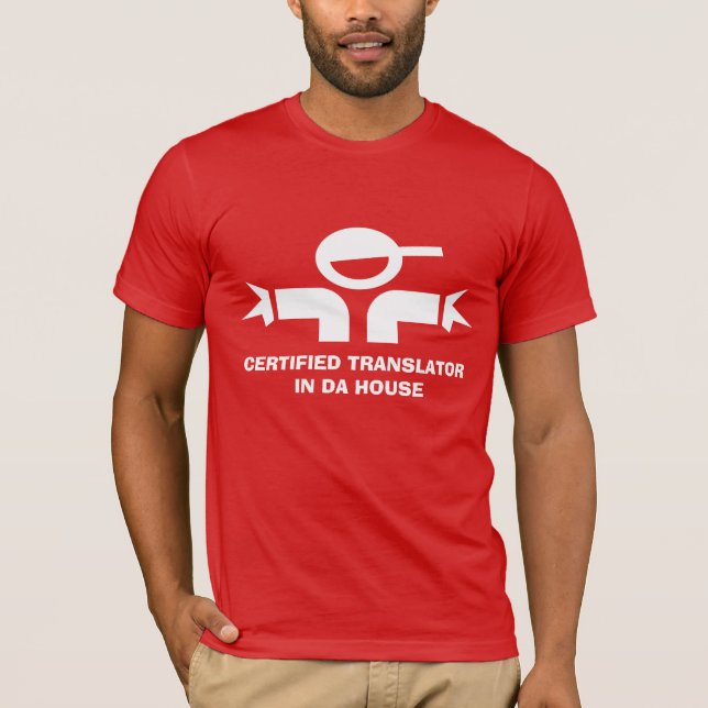Camiseta divertida con cita para traductor (Anverso)