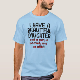 Camiseta Divertida con Coartada Pala de Arma de He