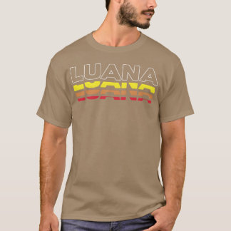 Camiseta divertida con el nombre Luana vintage ata