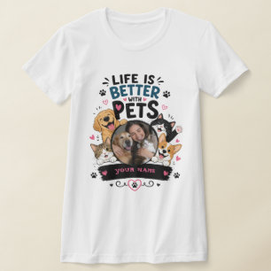 Camiseta divertida con foto personalizada para ama