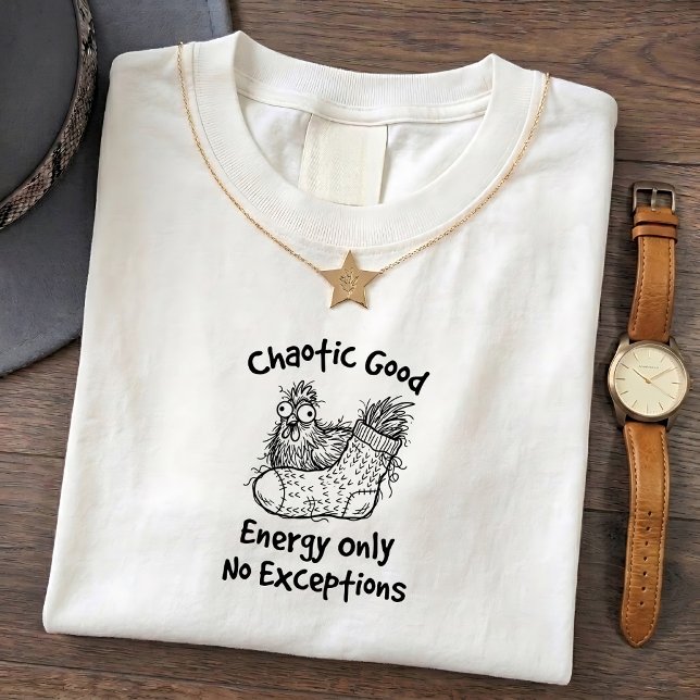 Camiseta divertida con gráfico de pollo salvaje (Subido por el creador)
