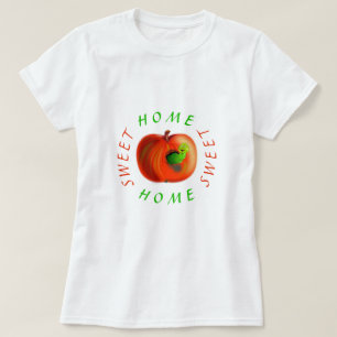 Camiseta divertida con gusano en Apple - Hogar dul