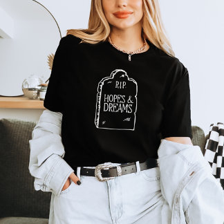 Camiseta Divertida con Humor Negro RIP Esperanzas 
