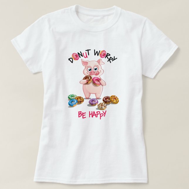Camiseta divertida con juego de palabras de cerdo  (Diseño del anverso)