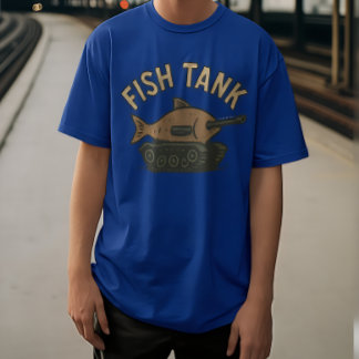 Camiseta divertida con juego de palabras de pecera
