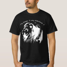 camiseta divertida con león