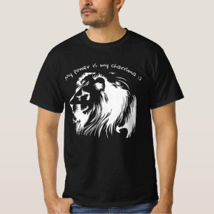 camiseta divertida con león