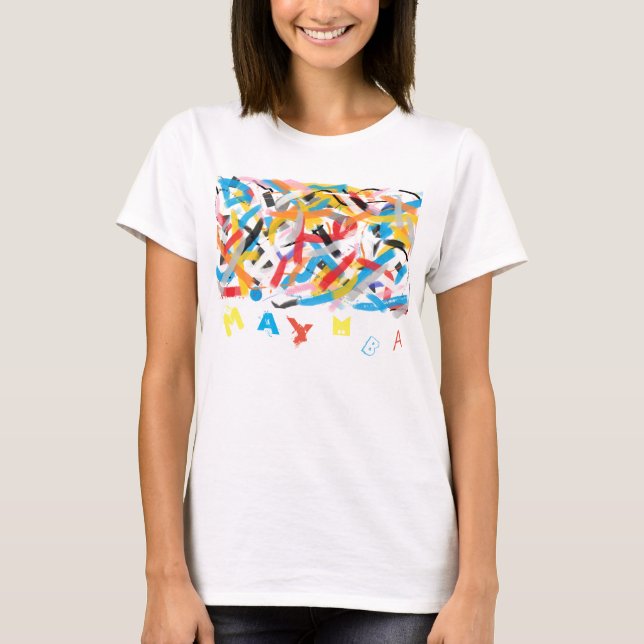 Camiseta divertida con letras aleatorias MAYMBA (Anverso)