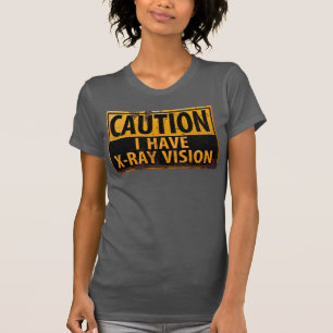 Camiseta divertida con letrero de "PRECAUCIÓN, Ten
