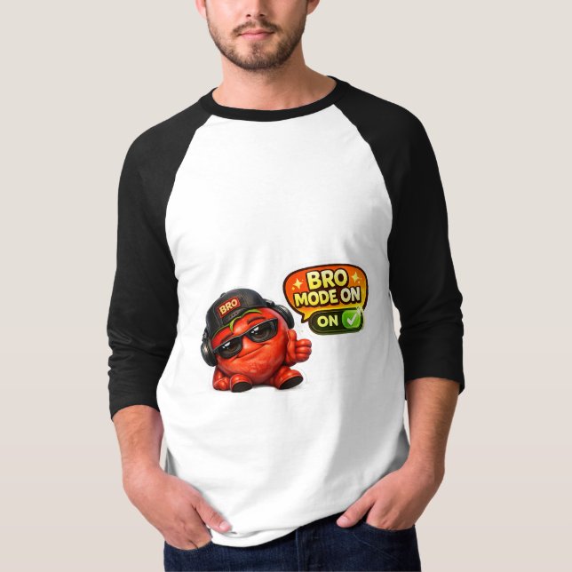 Camiseta Divertida con Modo Hermano Activado | Per (Anverso)