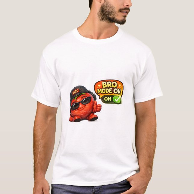 Camiseta Divertida con Modo Hermano Activado | Per (Anverso)