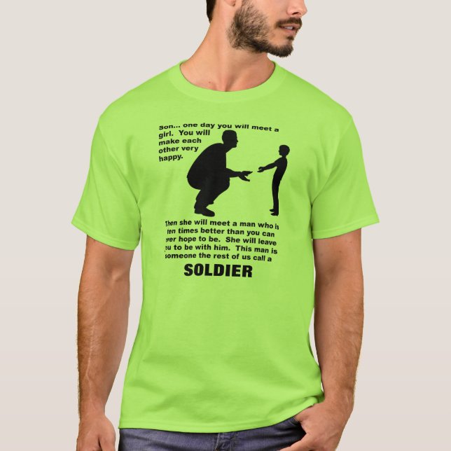 Camiseta divertida con orgullo de soldado y consej (Anverso)