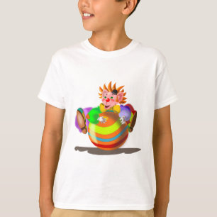 Camiseta divertida con payaso feliz