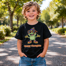 Camiseta divertida con pensamientos saltarines de