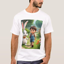 Camiseta divertida con personaje de dibujos animad
