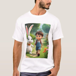 Camiseta divertida con personaje de dibujos animad