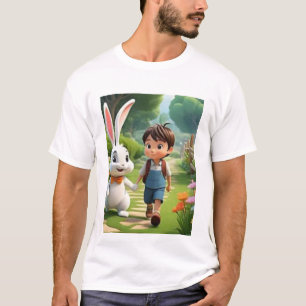 Camiseta divertida con personaje de dibujos animad