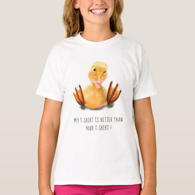 Camiseta divertida con Personalizado feliz y jugue (Anverso)