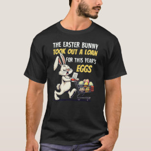 Camiseta divertida con préstamo de conejo de Pascu