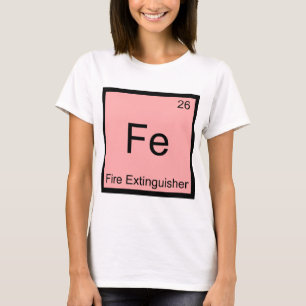 Camiseta divertida con símbolo de química Fe - Ext