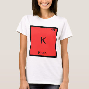 Camiseta divertida con símbolo del elemento químic
