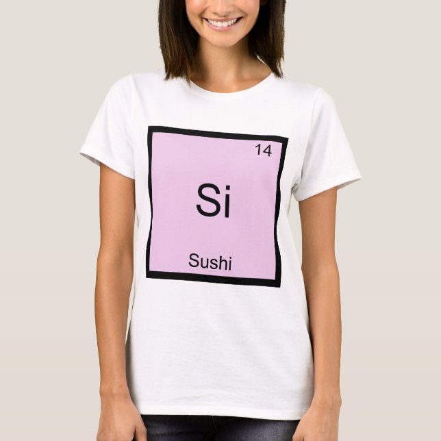 Camiseta divertida con símbolo del elemento químic (Anverso)