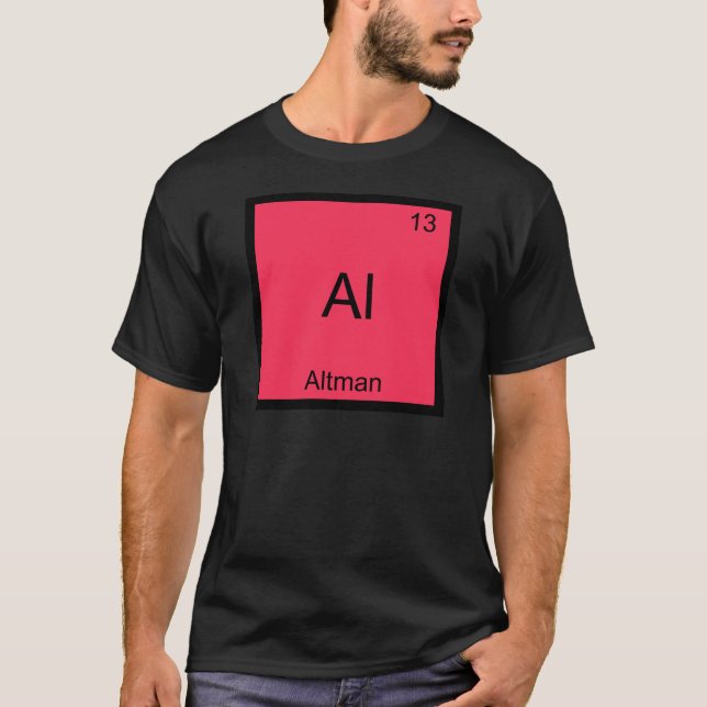 Camiseta divertida con símbolo del elemento químic (Anverso)