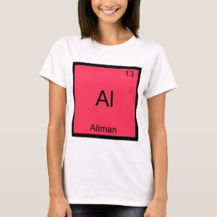Camiseta divertida con símbolo del elemento químic