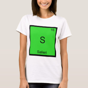 Camiseta divertida con símbolo del elemento químic