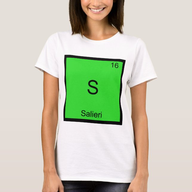 Camiseta divertida con símbolo del elemento químic (Anverso)