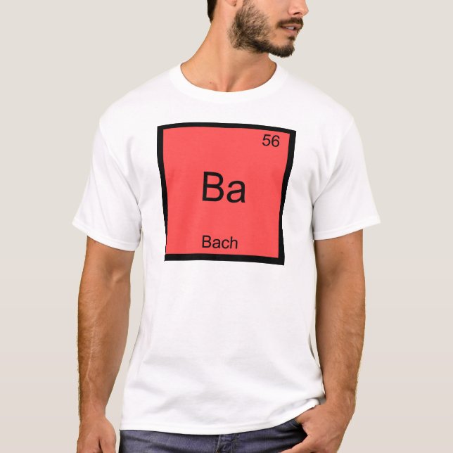 Camiseta divertida con símbolo del elemento químic (Anverso)