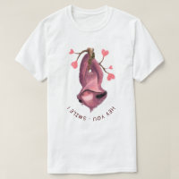 Camiseta divertida con sonrisa lasciva juguetona -