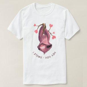 Camiseta divertida con sonrisa lasciva juguetona -