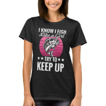 Camiseta divertida con tema de pesca