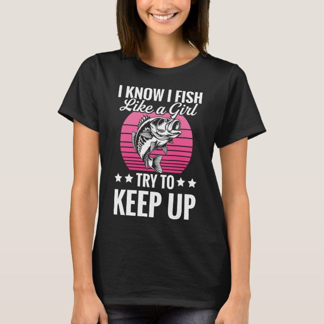Camiseta divertida con tema de pesca (Anverso)